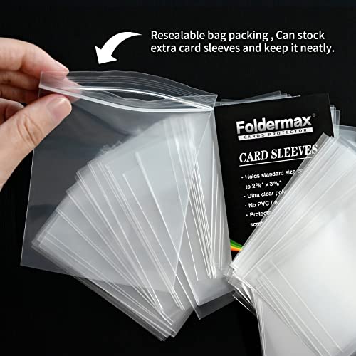 Clear Penny Card Sleeves 200 Count, Card Protectors Sleeves for Baseball Cards, Game Cards and Trading Cards