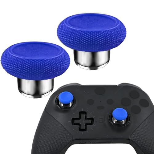 2 in 1 Short Metal Thumbsticks Replacement for Elite Series 2 Core Controllers, Replacement Thumbsticks for Xbox Elite Series 2 Controllers(Blue) - color: Blue