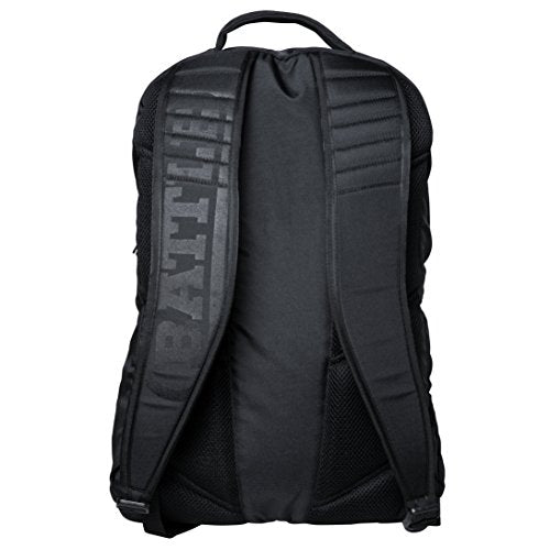 Battle Vault Backpack - Lightweight & Durable Bag With Large Front Pocket, Adjustable Shoulder Straps, Soft-Lined Top Sleeves - color: Black/Black