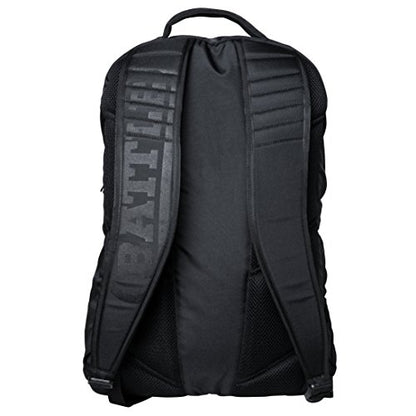Battle Vault Backpack - Lightweight & Durable Bag With Large Front Pocket, Adjustable Shoulder Straps, Soft-Lined Top Sleeves - color: Black/Black