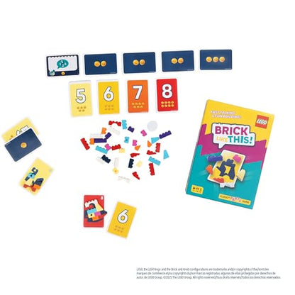 Asmodee Brick Like This! The Official Lego Party Game - A Fast, Fun Building Game for Families, Kids, Teens & Adults, Ages 7+, 2-8 Players, 15 Minute Playtime | A Fast, Fun Building Game for Families, Kids, Teens & Adults, Ages 7+, 2-8 Players, 15 Minute