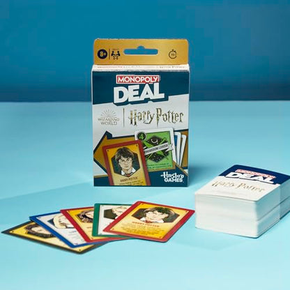 Monopoly Deal: Harry Potter Card Game | Family Games for Kids and Adults | Ages 8 and Up | 2 to 5 Players | 15 mins. | Travel Size