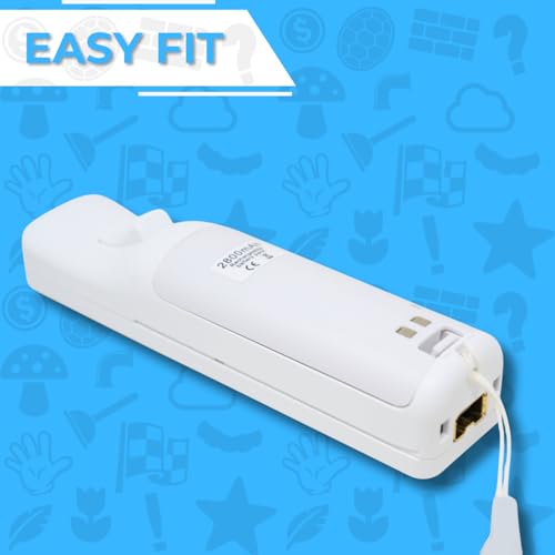Old Skool Wii Dual Charging Station w/ 2 Rechargeable Batteries & LED Lights for Wii Remote Control