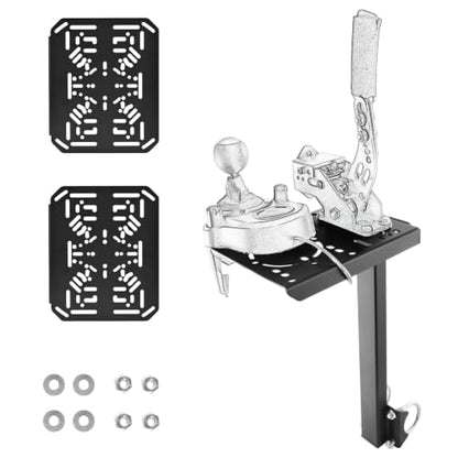 Marada Racing Simulator Cockpit Gear Shift Platform Fit for 50MM Round Tube Driving Simulation Cockpit Including 3 Platforms
