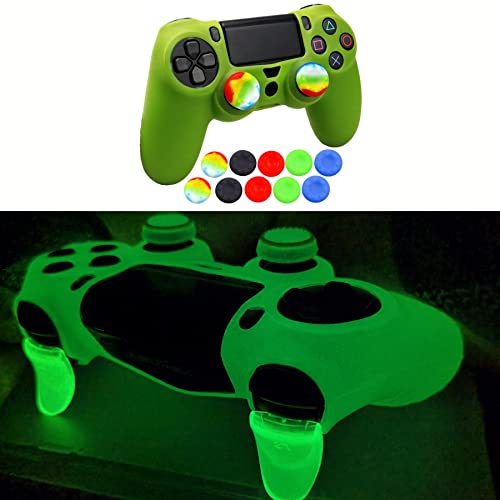 Ps4 Skin, Anti-Slip Shell Cover Case with 10 Joystick Grips Silicone Cover Sticker for PlayStation 4 Controller - color: PS4 controller #13
