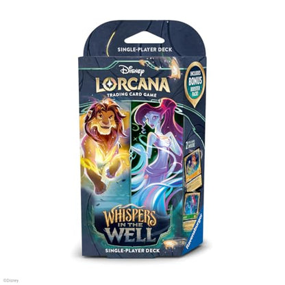Ravensburger Disney Lorcana TCG: Whispers in The Well Single-Player Deck - Amber & Emerald - Engaging Gameplay - Over 200 Original Disney Artworks - Ideal for Ages 8+