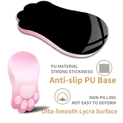 L-SPOUTTO Ergonomic Mouse Pad with Wrist Rest,Pink Mouse Pad Wrist Support | Cute Cat Paw Comfortable Massage Design,Computer Pain Relief Mousepad with Non-Slip Base for Desk Laptop Gaming,Gradient Pink - color: Gradient Pink