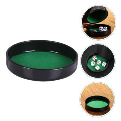 Yardwe 5pcs Dice Cup Base Tray Durable Shaker Lid Soundproof Design for Party Props Game Supplies and Ktv Use