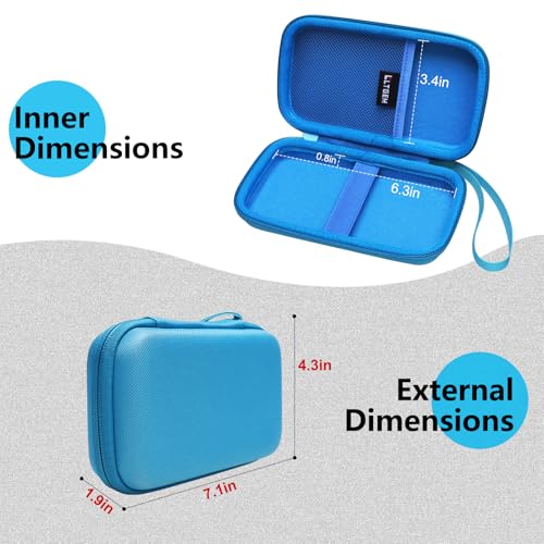 LTGEM Case Compatible with My Arcade Handheld Portable Video Game Console, Hard Shell Travel Carrying Storage Bag - Blue(Case Only) - color: 3.Blue