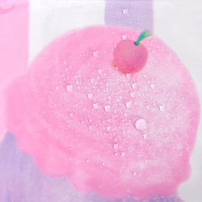 WERNNSAI Ice Cream Tablecloth - 1 Pack 108"x54" Sprinkle Table Cover | Sweet One Birthday Baby Shower Supplies, Summer Popsicle Theme Plastic Table Cloths for Kids Girls - color: Pink