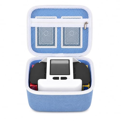 Casmliee Hard Card Shuffler Case for Square Auto Shufflers (Blue, Medium) | EVA hard shell, fits base-free square card shufflers, stores up to 6 decks and charger for home game nights and travel - color: Blue, size: Medium