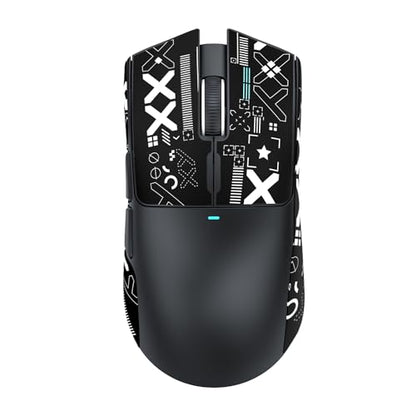 ATTACK SHARK X11 Wireless Gaming Mouse, PAW3311 Sensor, Lightweight, RGB Charging Dock, 22,000 DPI, Tri-Mode Connectivity, 5 Programmable Buttons, Grip Tape Included - Black - color: Black, size: Mouse and Anti-slip sticker