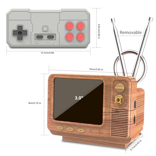 Mini TV Retro Handheld Game Console -JALECO Licensed Classic Games, Portable Gaming Toy with TF Card to Expand 80s 90s Games, Support Two Players & Game Save, Ideal Gift for Boys Girls