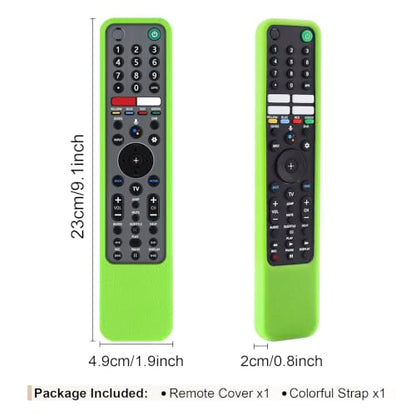 Protective Case for Sony Remote RMF-TX600U RMF-TX500U RMF-TX500E RMF-TX600E | Silicone Cover for Sony RMF-TX621U RMF-TX520U Smart TV Remote Sleeve Skin Waterproof, Anti-slip (Glow in Dark Green) - color: Glow in Dark Green