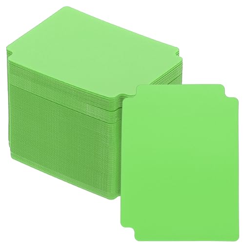 PATIKIL Trading Card Dividers, 100 Pcs Index Card Football Card Sorter Storage Boxes Organizer Tray Accessories for Sports Game Baseball Card, Grass Green - color: Grass Green