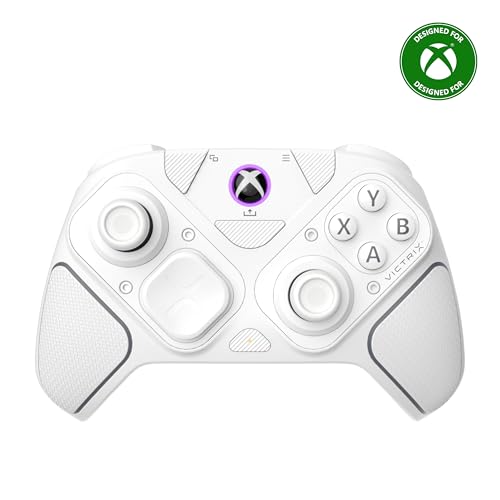 Turtle Beach Victrix Pro BFG Reloaded Wireless Gaming Controller for Xbox | Xbox Series X|S, Xbox One, PC, Modular, Fightpad Module, Hall-Effect Sticks, Triggers, 4 Remappable Buttons, Esports, White - color: White