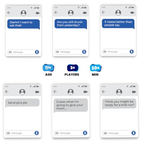 Viral Studios Left on Read - Hilarious Text Message Party Game for Adults | 500 Cards, Fast-Paced Group Fun for Game Nights, Parties, and College Hangouts | Card Set for Friends and Social Gatherings