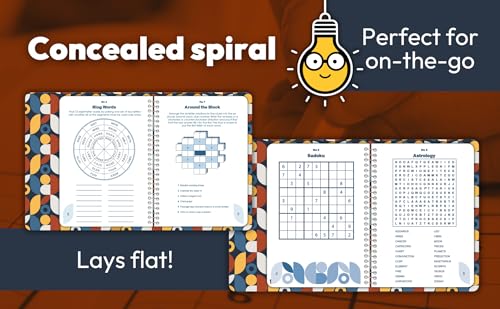 Ultimate Mind Games Pocket Puzzles (Brain Busters) 100+ Word Searches, Sudoku, Logic Puzzles, and More - Concealed Spiral