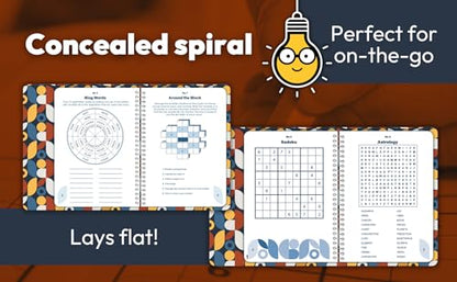 Ultimate Mind Games Pocket Puzzles (Brain Busters) 100+ Word Searches, Sudoku, Logic Puzzles, and More - Concealed Spiral
