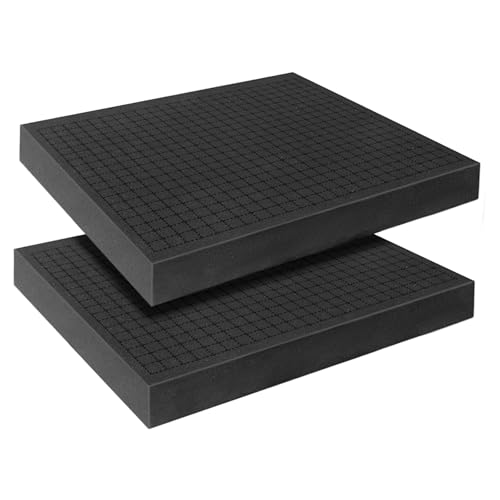 Pick and Pluck Foam Sheets, 2Pcs 16 x 12 x 2 Inch Pick Apart Foam Inserts for Camera Storage, Crafts, Tool Box, Storage Drawer - size: 16x12x2inch