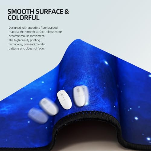 Large Mouse Pad Gaming XXL & Desk Keyboard Mat Size (35.4x15.7x0.1IN, 90x40 Sky Blue) - color: 90x40 sky blue, size: 35.4x15.7x0.1IN