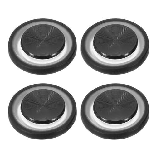PATIKIL 4 Pcs Mobile Phone Game Joystick, Frosted Spiral Game Control Touch Screen Joystick with Storage Box for Mobile Tablet Smart Phone, Black - color: Black
