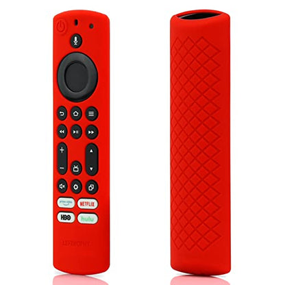 LEFXMOPHY CT95018 Cover Case Replacement for Insignia Toshiba NS-RCFNA-21 CT-RC1US-21 Pioneer TV Remote Cover, Red Silicone Protective Skin Protector with Lanyard - color: Red