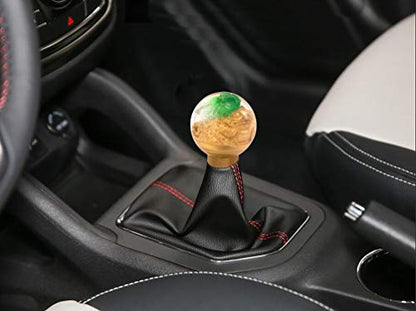 MT Gear Stick Shifter Knob, Lucky Gold Car Shift Handle Fit Most Automatic Manual Transmissions - color: Yellow