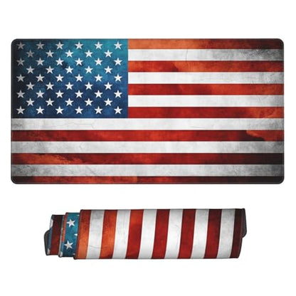 MTG Playmat Flag Board Game Card Game Trading Card Game Play Mat TCG Mat Desk Pad Original Hand Painted Stitched Edges Rubber Base Smooth Surface 23.5x13.7in