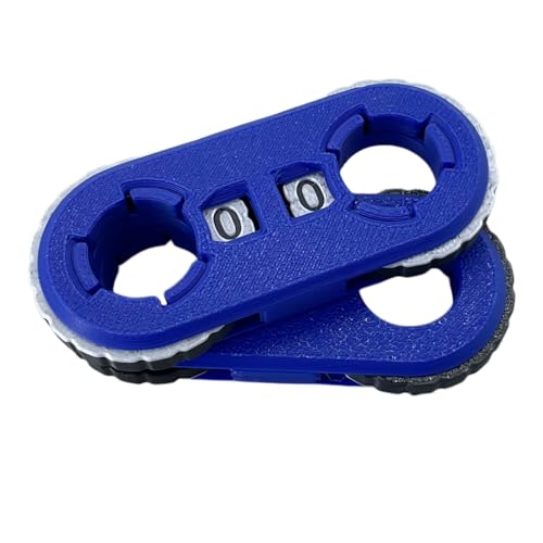 2 Pack MTG Life Counter - HP Tracker with Tracking Card Slot MTG Tabletop RPG Dungeons and Dragons (Blue) - color: Blue
