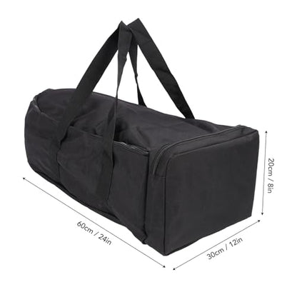Asixxsix RC Bait Boat Storage Bag, 1000D Oxford RC Boat Remote Control Fishing Boat Cover Bag, 60 x 30 x 20cm, 24 x 12 x 8inch, Suitable for Most Bait Boats, Double Zipper - color: Black