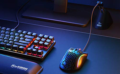 GLORIOUS Gaming Mouse Bungee - Flexible Mouse Cable Management - Gaming Mouse Accessory (White)