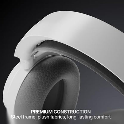 SteelSeries Arctis Nova 7 Wireless Gen 2 Gaming Headset - Real-Time App Control, 50+ HR Play, Neodymium Drivers, Mix 2.4GHz/Bluetooth, PC, PS5, PS4, Switch 1/2, Mobile - White - color: White, style: PC | PlayStation