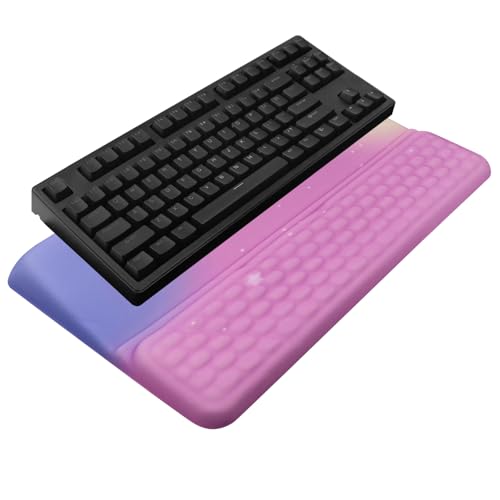 Computer Keyboard Stand with Wrist Rest, Ergonomic Tilted Keyboard Holder - Keyboard Riser with Wrist Pad - Keyboard Tray Support for Office Home - Starry Pink - color: Keyboard Stand-starry Pink