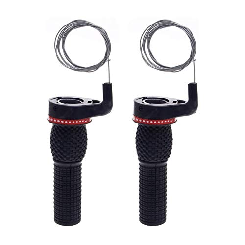 2Pcs Bicycle Bike Twist Grip Gear Shifter Handle Set, Mountain Bike Speed Shifter Reverse Rolling Stick Device Set, Bicycle Cycling 18/21 Speed Derailleur