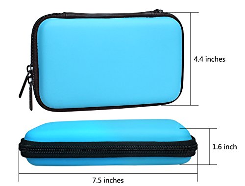 Aprince Digital Gadget Case Waterproof Memory Card Case, Designed for External Hard Drive,USB Flash Drives,Power Banks - Best for Traveling - color: Blue