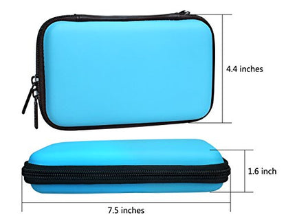 Aprince Digital Gadget Case Waterproof Memory Card Case, Designed for External Hard Drive,USB Flash Drives,Power Banks - Best for Traveling - color: Blue