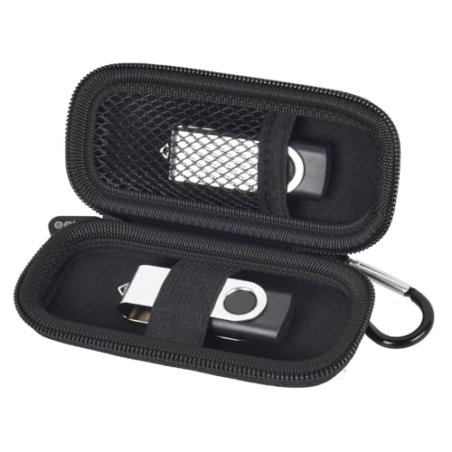 USB Flash Drive Case, SD Card/Thumb Drive/Memory Cards Holder, Bag Only | SDXC/SDHC Storage, Electronic Accessories Organizer for SanDisk / for Samsung, for Students/IT/Office/School/Travel, AllBlack - color: All Black