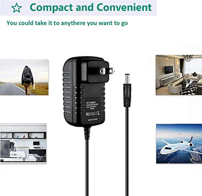 Guy-Tech AC Adapter Compatible with Logitech G Saitek PRO Flight Yoke System DC Power Supply Charger Cord Cable