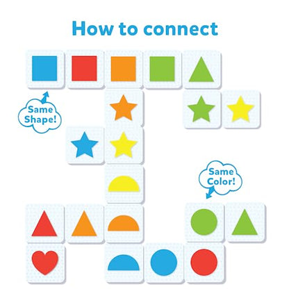 Skillmatics Educational Game – Connectors Shapes & Colors | Fun Learning Game of Connections, Strategy & Matching, Ages 3 to 6 - style: Shapes and Colors
