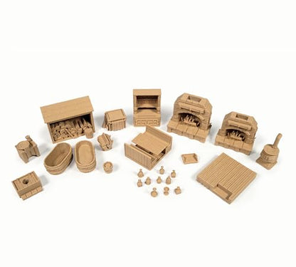 Bustling Inn & Tavern Scatter Terrain Set – 28/32mm Miniature Accessories