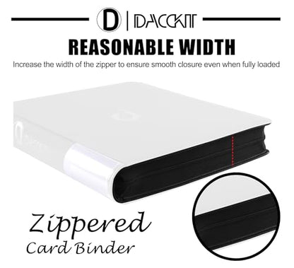 Premium 2000 Pocket Card Binder - 20 Pocket Trading Card Binder with Sleeves Fits 2000 Cards, Ringless Card Album for TCG - Model A，Classic White - color: 20P - Classic White