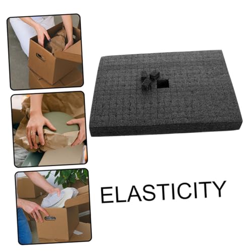 Black Foam Pad 500x300x30mm Foam Insert Cushion for Shock Absorption Express Packing Insert for Toolboxes Board Game Cases and Storage Protection