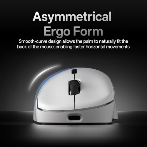 Rapoo VT3 Gen-2 Wireless Gaming Mouse, True 8K Wireless Polling Rate, 53g Lightweight, Up to 750 Hr Battery, Nordic nRF54L15 MCU, 100-Million Mechanical Switch, 10 Programmable Buttons, Macro Enabled - color: White