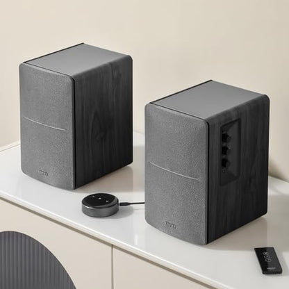 Edifier R1280T Powered Bookshelf Speakers - 2.0 Active Near Field Studio Monitor Speaker - Black - 42 Watts RMS - color: Black