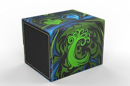 Vault- TCG/MTG 100+ Card Color Combo Deck Box (Green/Blue) - color: Green/Blue