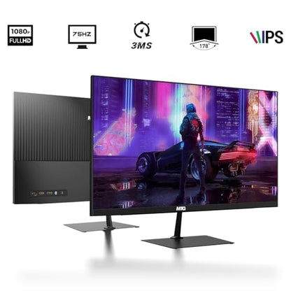 TechMagnet Zeus Pro 9 Gaming Desktop PC, Intel i7, GT 1030, 8GB ARGB RAM, 1TB SSD, 22 Inch Monitor, RGB Keyboard Mouse, Soundbar, Headphone, USB WiFi BT, Webcam, Win 11 (Renewed) - color: 22 Inch, size: 1TB SSD