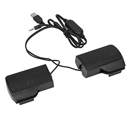 Brrnoo Laptop Speakers USB Powered Wired Monitor Soundbar Th Screen Clip USB Powered Mini Computer Speaker for Monitor Notebook Tablets TV