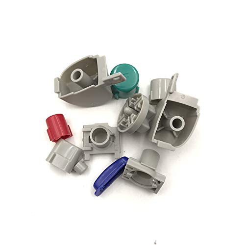 Colorful L R Right Left Trigger Buttons D-Pad Mod Kit Set Full Button Joystick Thumb Grip Thumbstick for NGC Controller Replacement Parts 1
