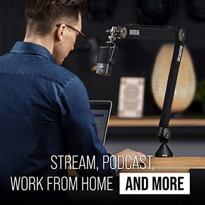 RØDE PSA1+ Professional Studio Arm with Spring Damping and Cable Management, Black - color: Black, style: PSA1+